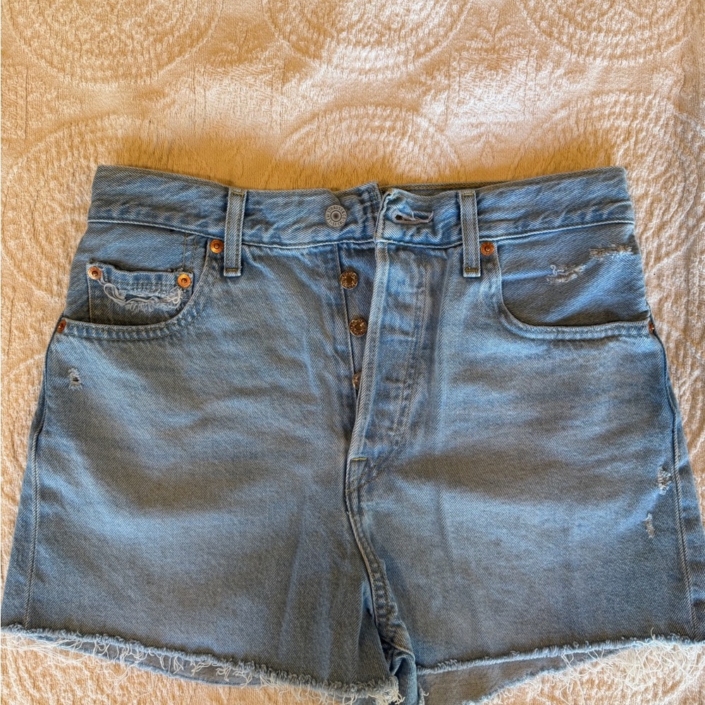 Classic Light Blue Jean Shorts